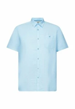 ESPRIT Kurzarm Mit Hahnentrittmuster - Shirt - Turquoise -Esprit Sales Store 87a50117594c4981a154059dfbc2504d