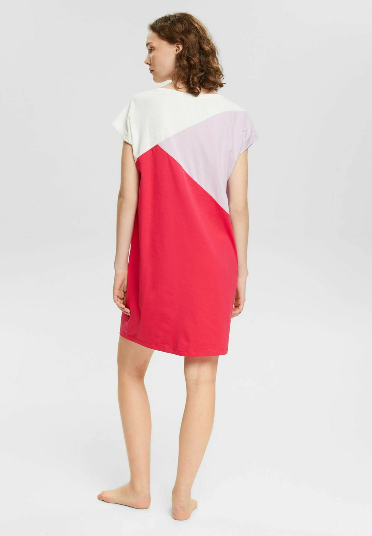 ESPRIT Colour Block Sus Ns Ss - Nightie - Pink Fuchsia 3 ESPRIT Colour Block Sus Ns Ss - Nightie - Pink Fuchsia - Image 3