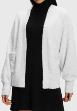 ESPRIT Flauschiger Oversize In Metallic-Optik - Cardigan - Silver