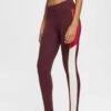Colorblock - Leggings - Bordeaux Red