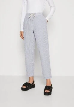 ESPRIT Seersucker - Tracksuit Bottoms - Navy