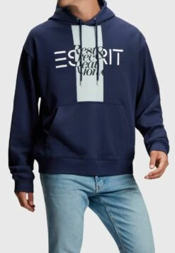 ESPRIT Im Flicken-Look - Hoodie - Navy