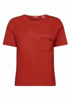 ESPRIT Mit Spitzenbändern - Print T-Shirt - Terracotta New -Esprit Sales Store 8fe508000d5d458aacb2435c388b04be