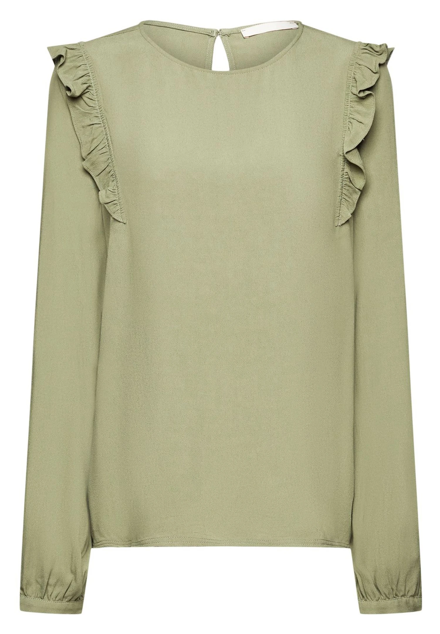 Edc By Esprit Blouse - Light Khaki 6 Edc By Esprit Blouse - Light Khaki - Image 6