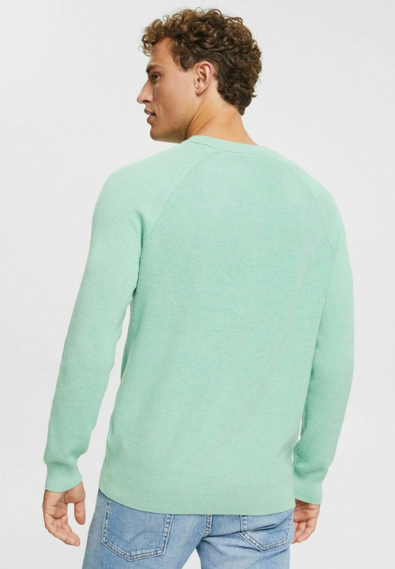 ESPRIT Sus Struc Cnk - Jumper - Pastel Green 3 ESPRIT Sus Struc Cnk - Jumper - Pastel Green - Image 3