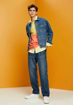 Edc By Esprit Denim Jacket - Blue Medium Washed New