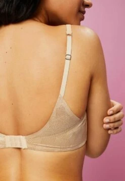 ESPRIT Recycelt Wattierter Soft - Push-Up Bra - Dusty Beige -Esprit Sales Store 98d18cb36fbb4c23b85ec6e7a8ad9758