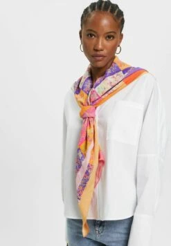 ESPRIT Quadratisches Mit Blumenmuster - Scarf - Pink