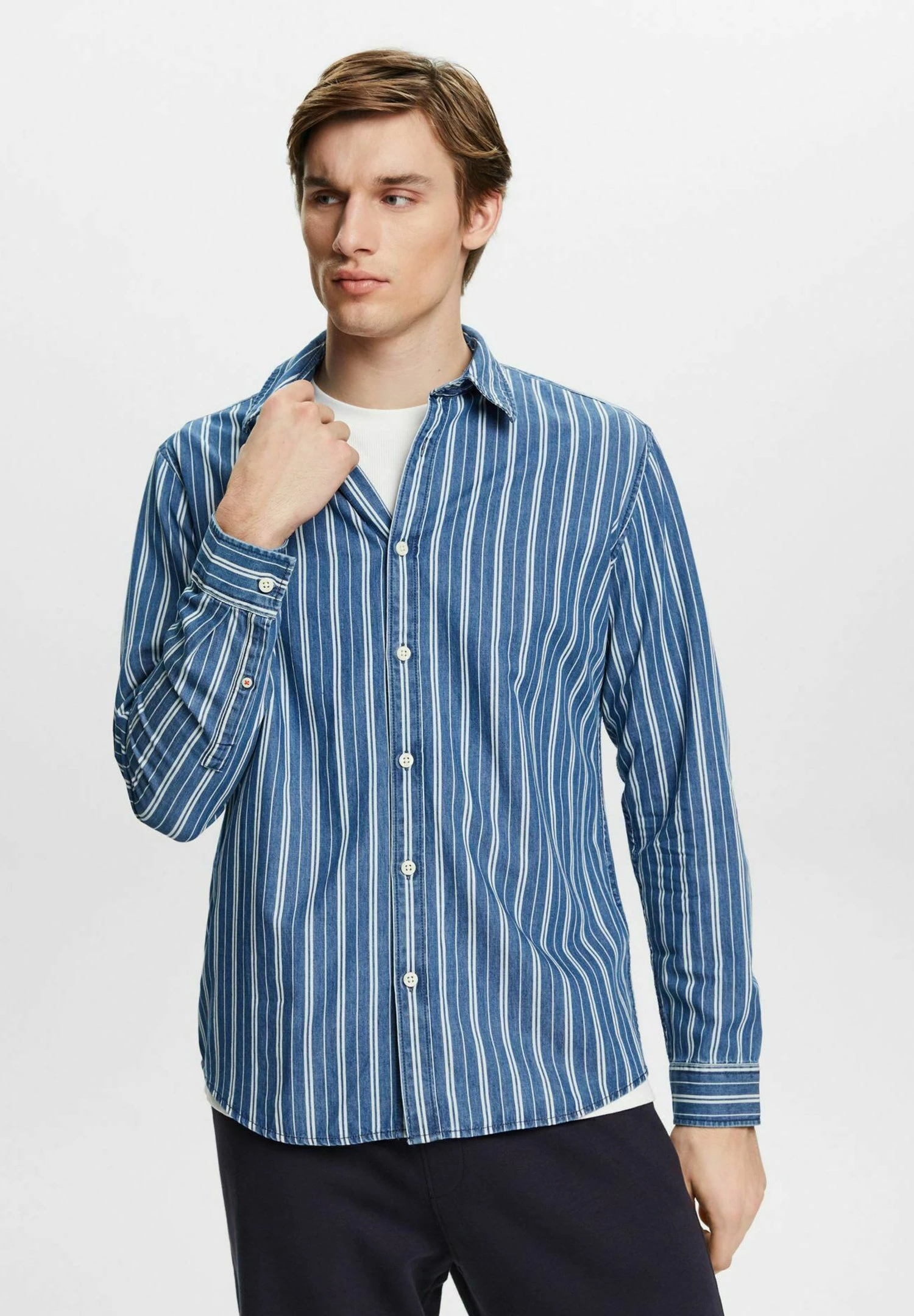 Edc By Esprit Mit Streifen - Shirt - Ice 1 Edc By Esprit Mit Streifen - Shirt - Ice