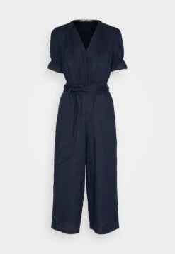 ESPRIT Belted Overall - Jumpsuit - Navy -Esprit Sales Store 9d3dc0fc672841a7b325f5f9061af15b