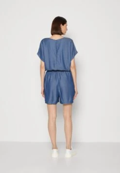 Edc By Esprit Short Overall - Jumpsuit - Blue Medium Wash -Esprit Sales Store 9d8ed0726f8349ccb15bc919c95a329e