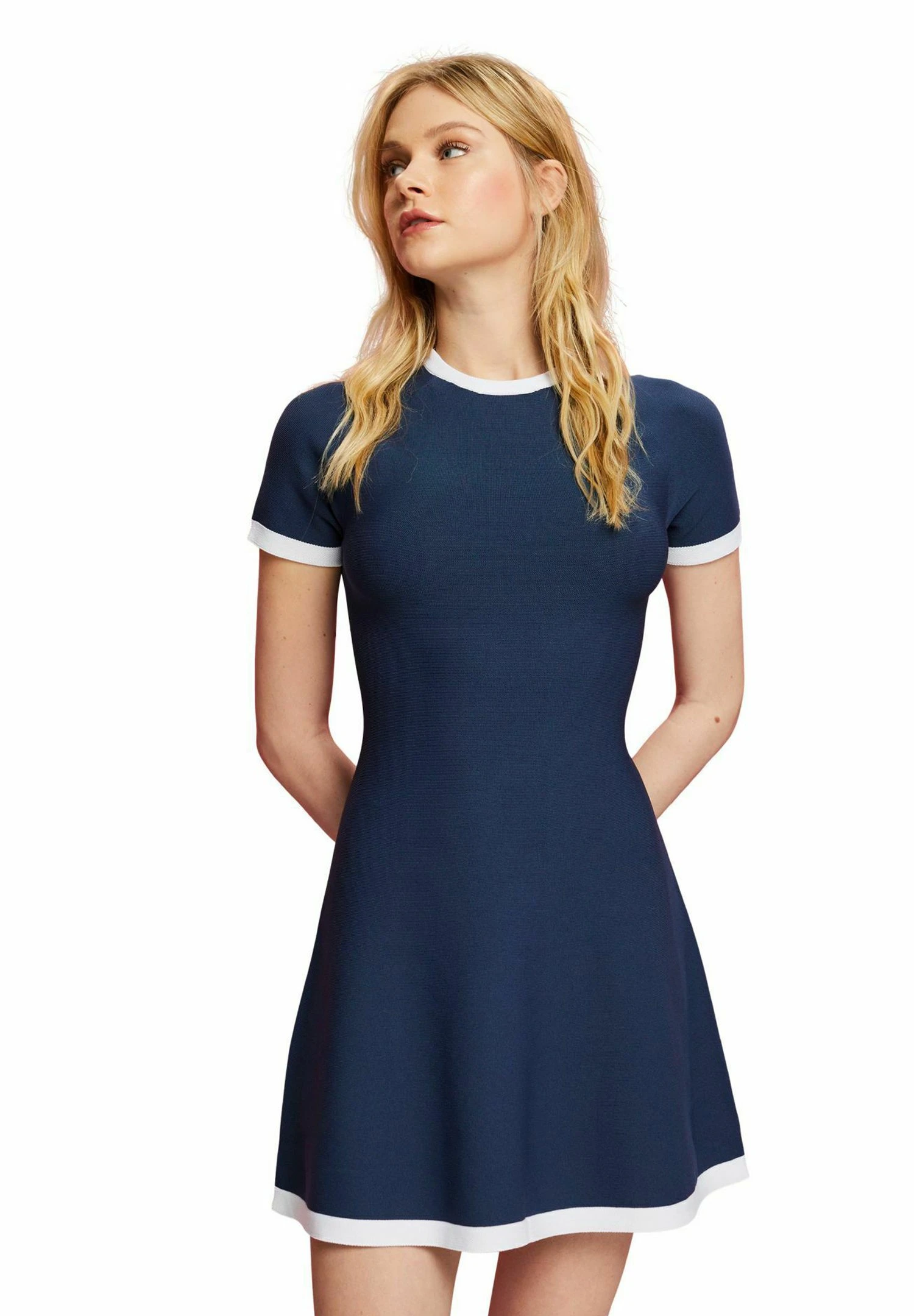 ESPRIT Flat - Jumper Dress - Navy 1 ESPRIT Flat - Jumper Dress - Navy