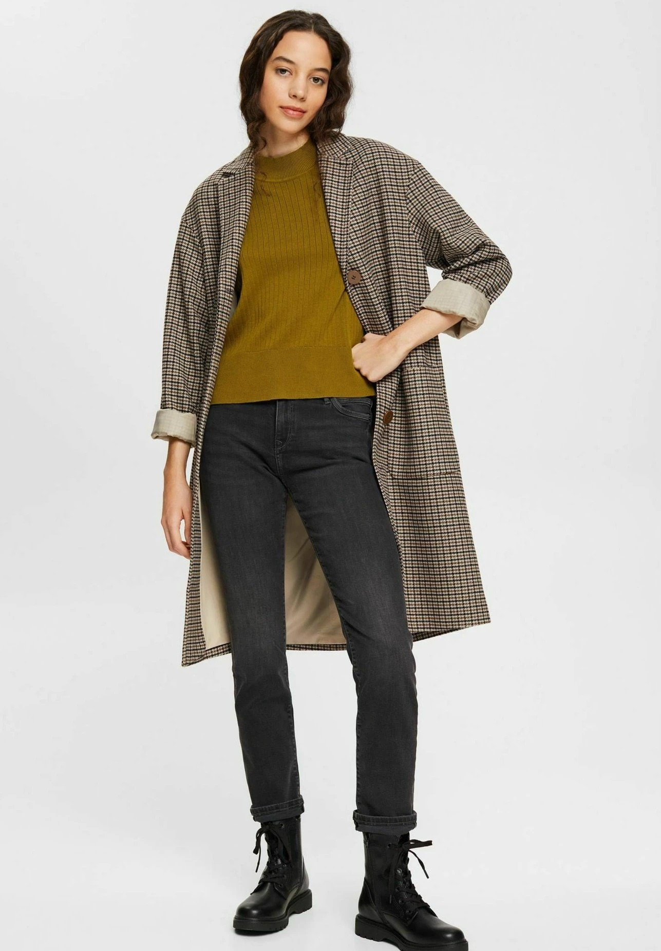 Edc By Esprit Straight Leg Jeans - Black Dark Washed 2 Edc By Esprit Straight Leg Jeans - Black Dark Washed - Image 2