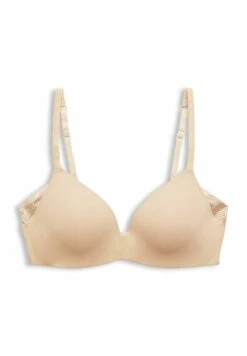 ESPRIT Recycelt Wattierter Soft - Push-Up Bra - Dusty Beige