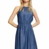 Edc By Esprit Light - Denim Dress - Blue Dark Washed