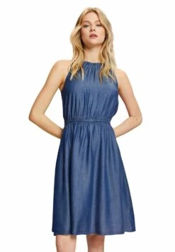 Edc By Esprit Light - Denim Dress - Blue Dark Washed