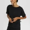 Mit Kordelzug - Basic T-Shirt - Black