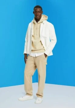 ESPRIT Mit Logo-Print Auf Der Brust - Hoodie - Beige