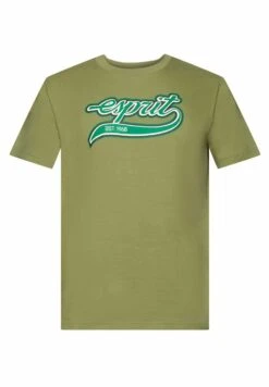 ESPRIT Mit Retro-Logo - Print T-Shirt - Olive -Esprit Sales Store af3654a1c81c479dbcfadef8432ef46c