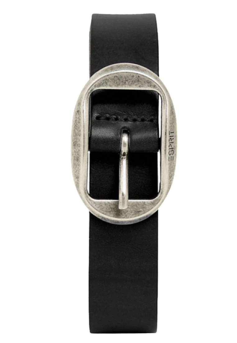 ESPRIT Mit Vintage-Schnalle, Aus Leder - Belt - Black 2 ESPRIT Mit Vintage-Schnalle, Aus Leder - Belt - Black - Image 2