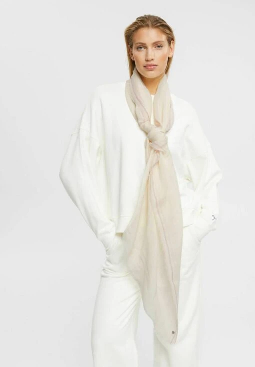 ESPRIT Li_Twill - Scarf - Off White -Esprit Sales Store afe008d930724aa282c2fd67ff5719f0