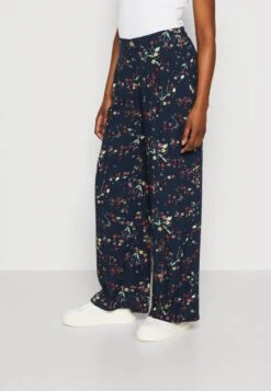 Edc By Esprit Palazzo - Trousers - Dark Blue