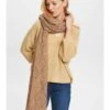 ESPRIT Rcs_Wo_Ajoursha - Scarf - Caramel