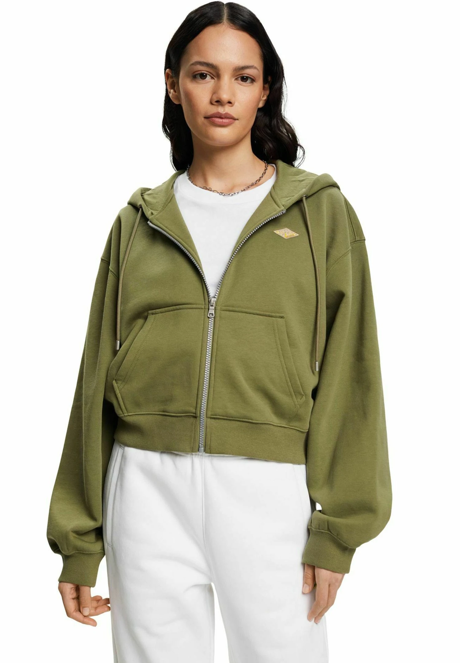 ESPRIT Cropped Mit Reissverschluss Und Logoprint Hinten - Zip-Up Sweatshirt 6 ESPRIT Cropped Mit Reissverschluss Und Logoprint Hinten - Zip-Up Sweatshirt - Image 6