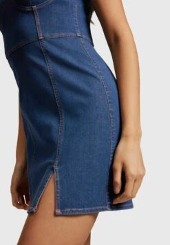 ESPRIT Körperformendes 4-Wege-Stretch - Denim Dress - Blue Dark Washed 8 ESPRIT Körperformendes 4-Wege-Stretch - Denim Dress - Blue Dark Washed -Esprit Sales Store b4b915f216e1449089cdc518f53685de