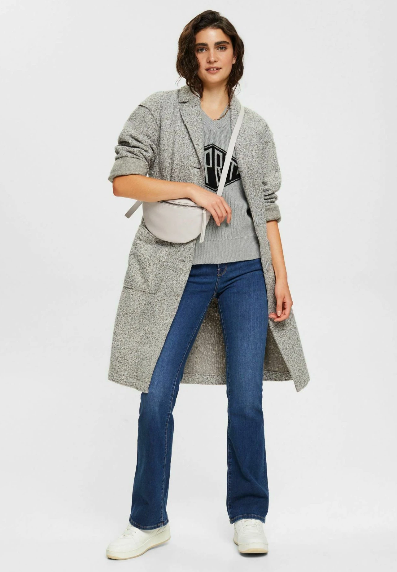 Edc By Esprit Flared Jeans - Blue Dark Washed 2 Edc By Esprit Flared Jeans - Blue Dark Washed - Image 2