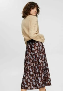 ESPRIT Gemusterter - A-Line Skirt - Black -Esprit Sales Store b5e53fd658c84c7cb7656e903feebb46