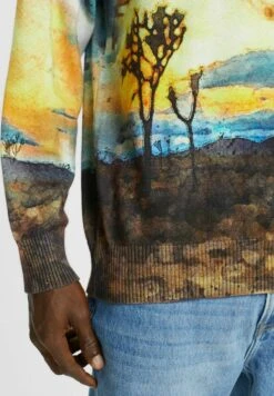 ESPRIT Mit Digitalem Allover-Landschafts Print - Jumper - Dark Blue -Esprit Sales Store b7043fc64aaf4daea27fc8ac19e46f07