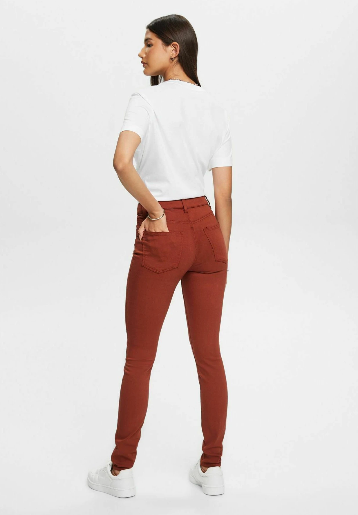 Edc By Esprit Trousers - Rust Brown 3 Edc By Esprit Trousers - Rust Brown - Image 3