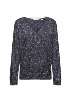 Edc By Esprit Fluid Bubblehem- Blouse - Navy -Esprit Sales Store b80f2845a8034f9284bf32a1de1adf96