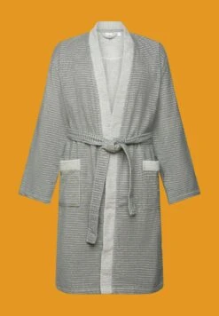 ESPRIT Mit Strukturstreifen - Dressing Gown - Anthracite -Esprit Sales Store b8f411c92afd425bb9f073400843e4f5