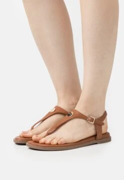 ESPRIT Thongs - T-Bar Sandals - Caramel