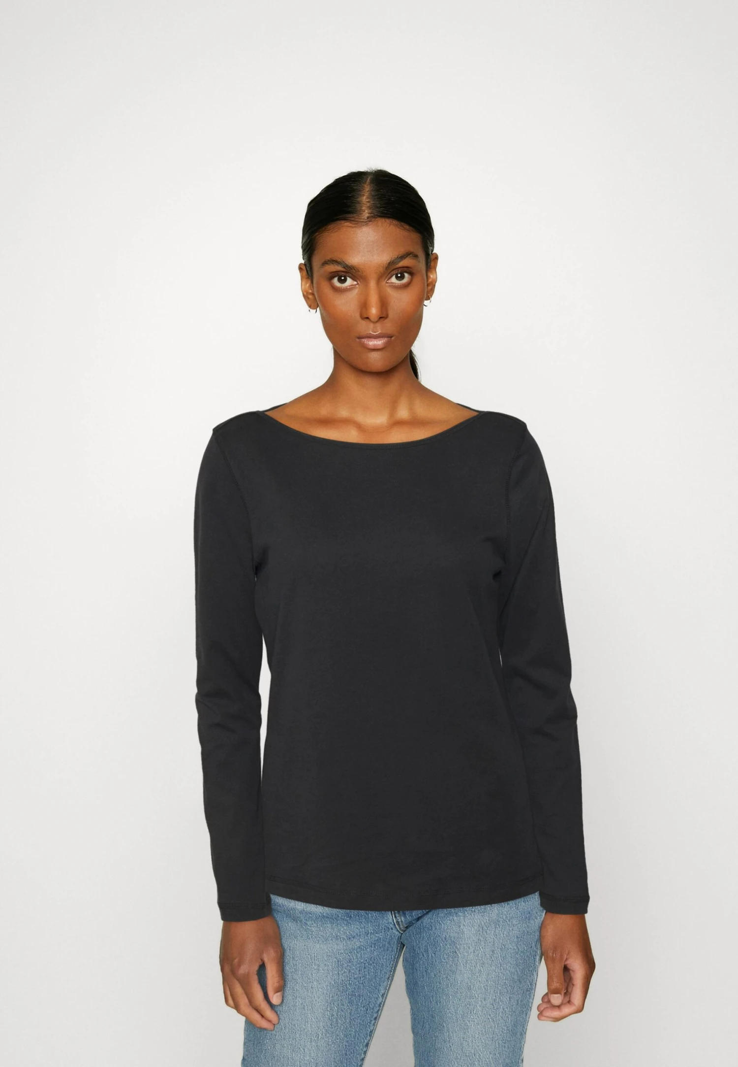 ESPRIT Boat Neck- Long Sleeved Top - Black 1 ESPRIT Boat Neck- Long Sleeved Top - Black