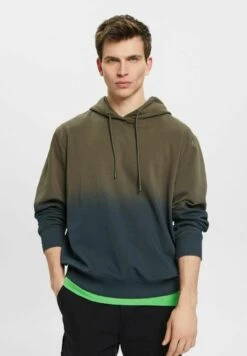 Edc By Esprit Mit Zweifarbigem Spray-Effekt - Hoodie - Khaki Green