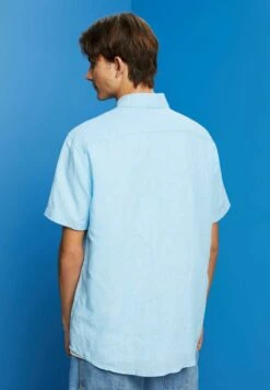 ESPRIT Kurzarm Mit Hahnentrittmuster - Shirt - Turquoise -Esprit Sales Store bd82742d4b2f4c24a054526f8c087d10