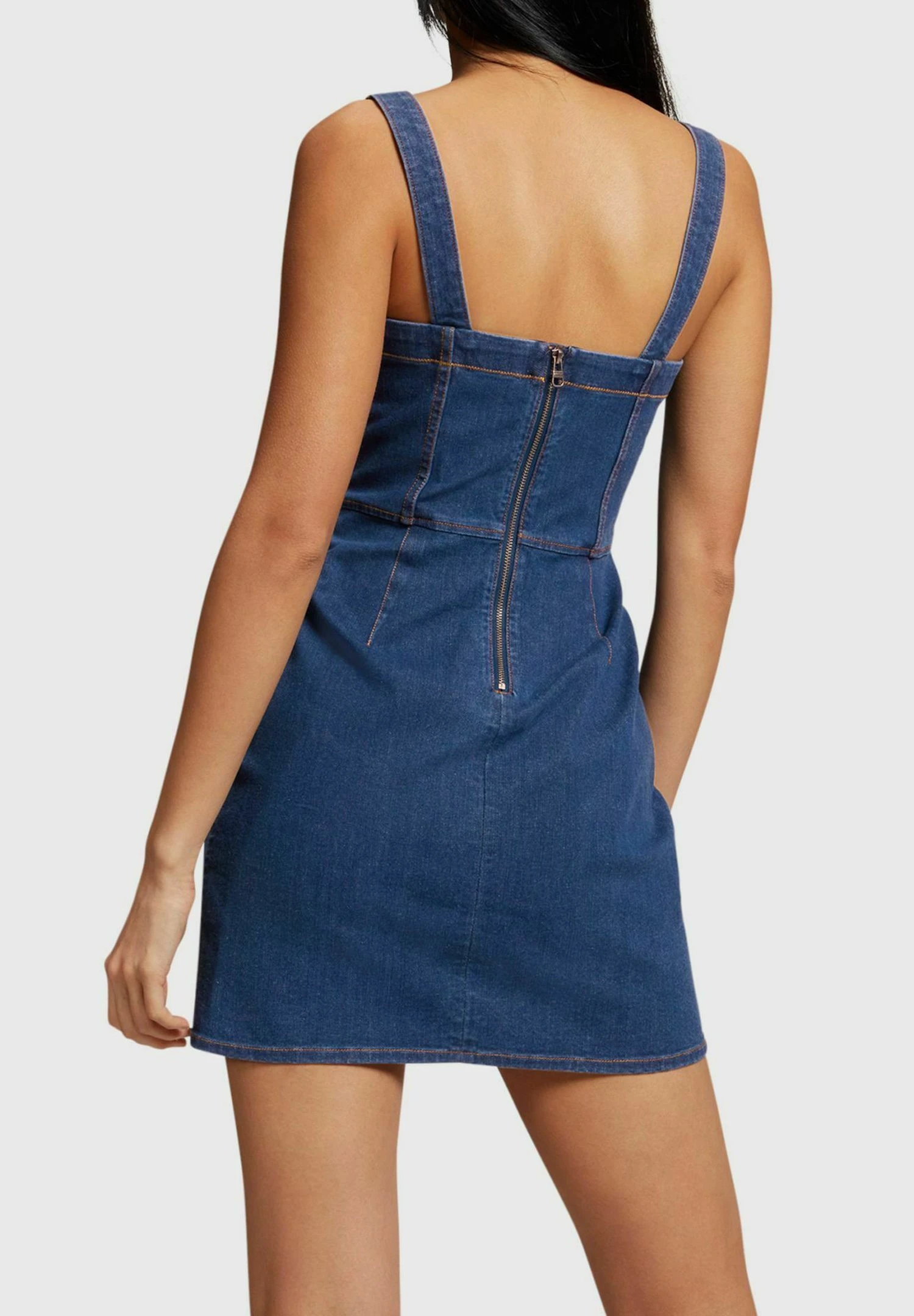 ESPRIT Körperformendes 4-Wege-Stretch - Denim Dress - Blue Dark Washed 2 ESPRIT Körperformendes 4-Wege-Stretch - Denim Dress - Blue Dark Washed - Image 2