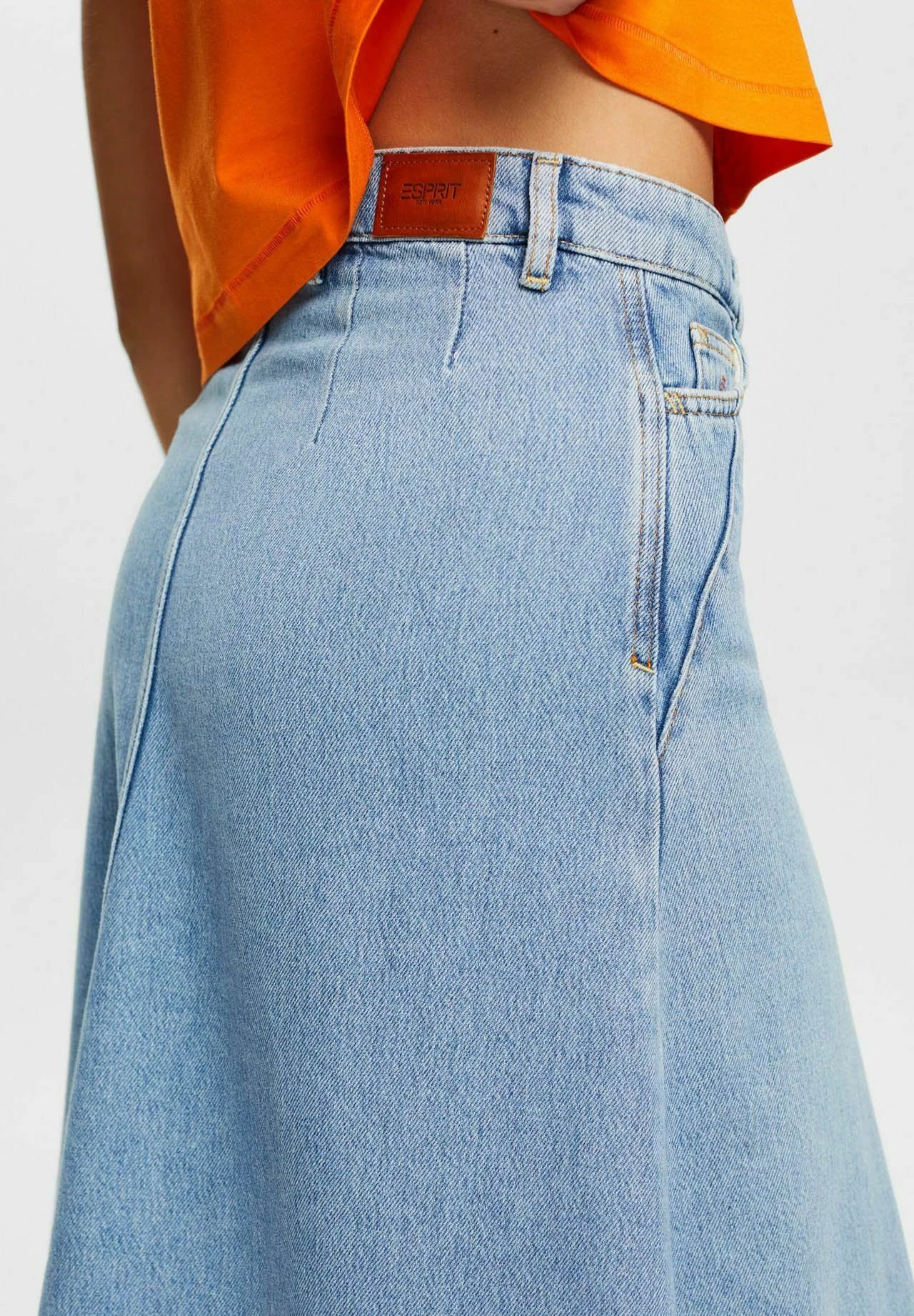 ESPRIT A-Line Skirt - Blue Medium Washed New 7 ESPRIT A-Line Skirt - Blue Medium Washed New - Image 7