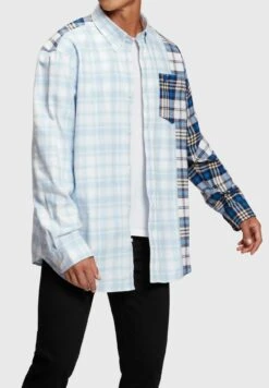 ESPRIT Mit Karo-Patchwork - Shirt - Blue