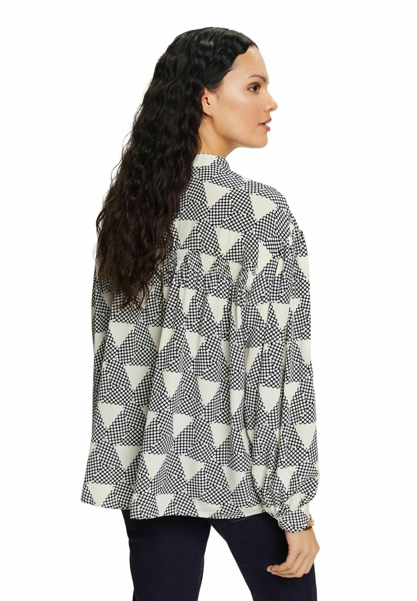 ESPRIT Button-Down Blouse - Dark Blue 7 ESPRIT Button-Down Blouse - Dark Blue - Image 7