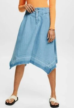 ESPRIT Asymmetrischer - A-Line Skirt - Blue Light Washed