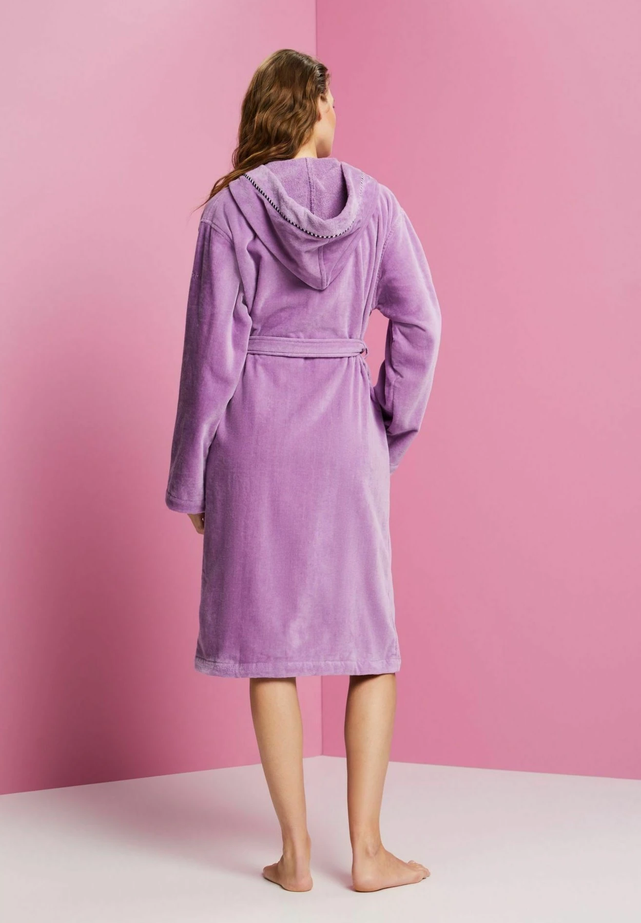 ESPRIT Fashion Unisex - Dressing Gown - Dark Lilac 5 ESPRIT Fashion Unisex - Dressing Gown - Dark Lilac - Image 5