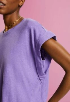 Edc By Esprit Basic T-Shirt - Purple -Esprit Sales Store c7b5d97d30a44c2e92779b0650639c6b
