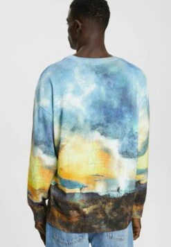 ESPRIT Mit Digitalem Allover-Landschafts Print - Jumper - Dark Blue -Esprit Sales Store c7bc8dcdc9574a4190f6fbda5eded6bc