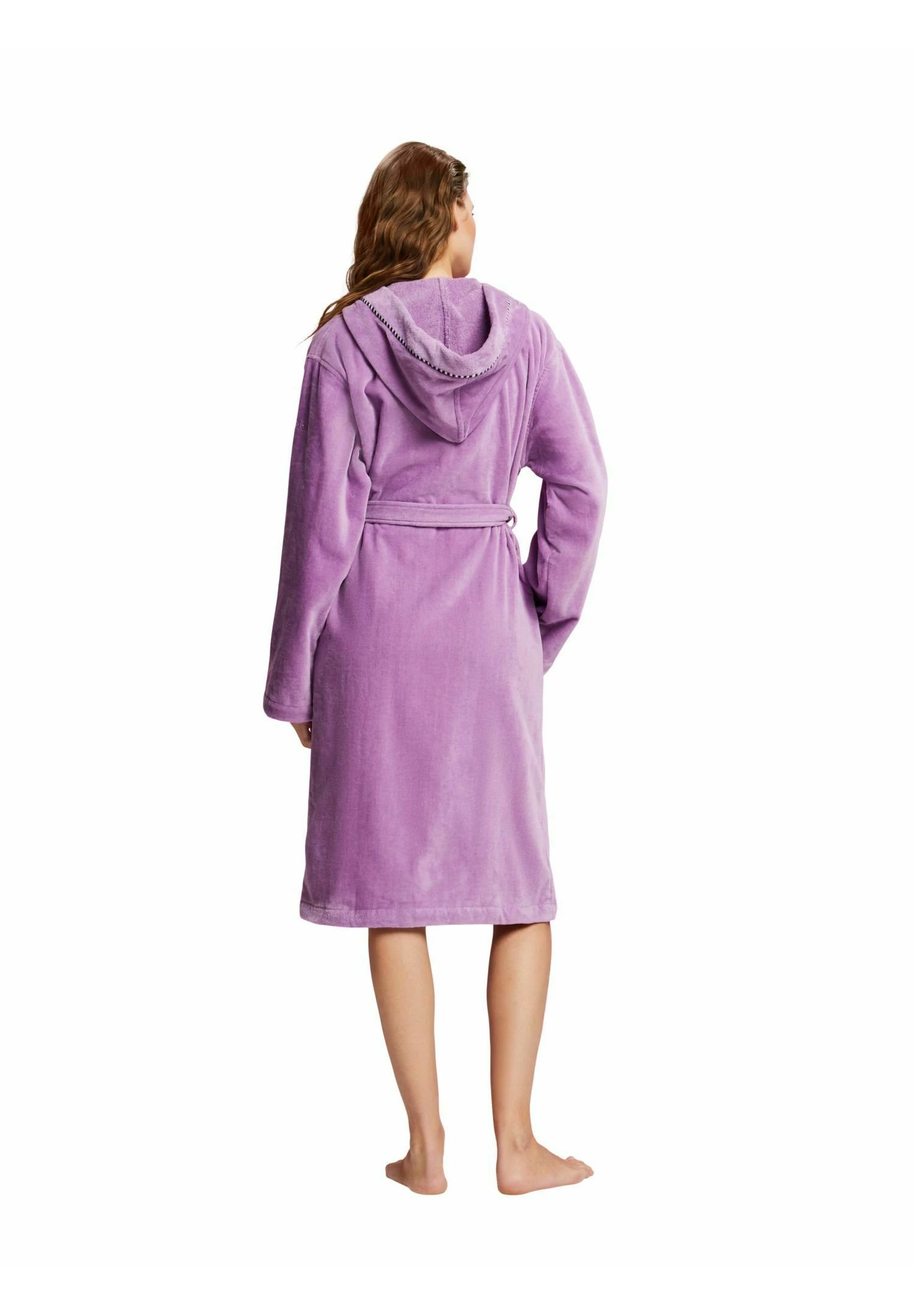 ESPRIT Fashion Unisex - Dressing Gown - Dark Lilac 2 ESPRIT Fashion Unisex - Dressing Gown - Dark Lilac - Image 2