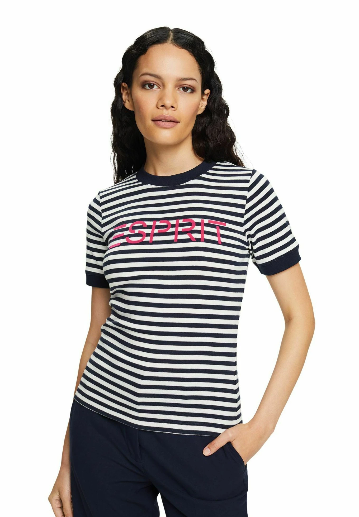 ESPRIT Print T-Shirt - Navy 6 ESPRIT Print T-Shirt - Navy - Image 6