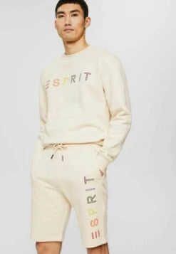 ESPRIT Aus Mix - Tracksuit Bottoms - Cream Beige